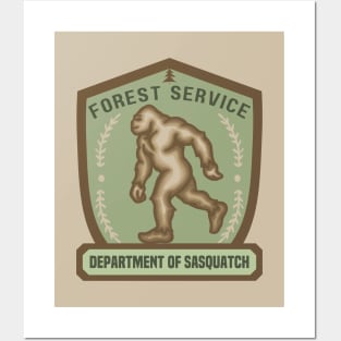 Forest Service Department of Sasquatch Posters and Art